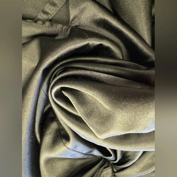 RO&DE Black  Midi Skirt Satiny Size Large - Picture 8 of 9